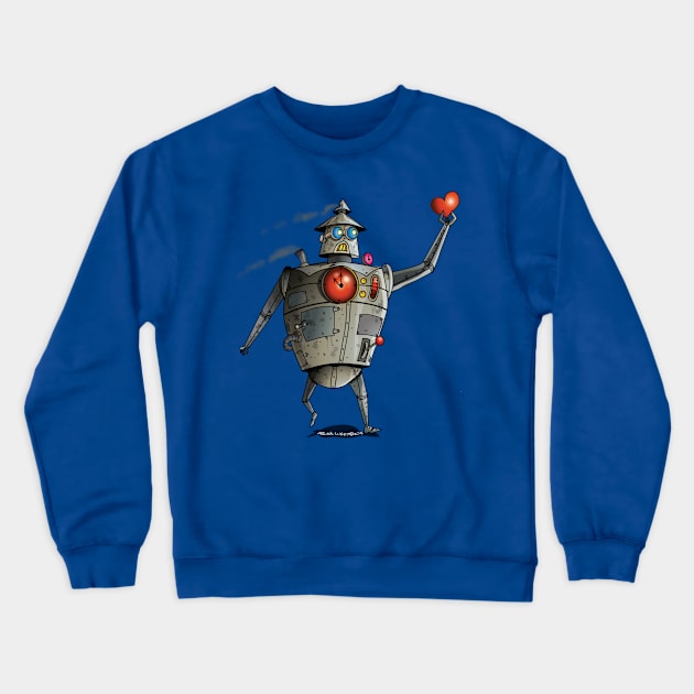 Sterling-Steambot Crewneck Sweatshirt by RickLucey